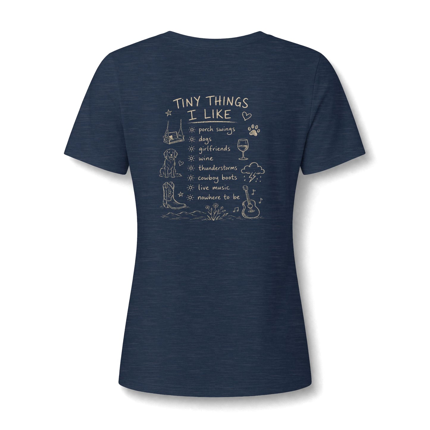 Women's V‑Neck Tee — "My Favorite Little Things"
