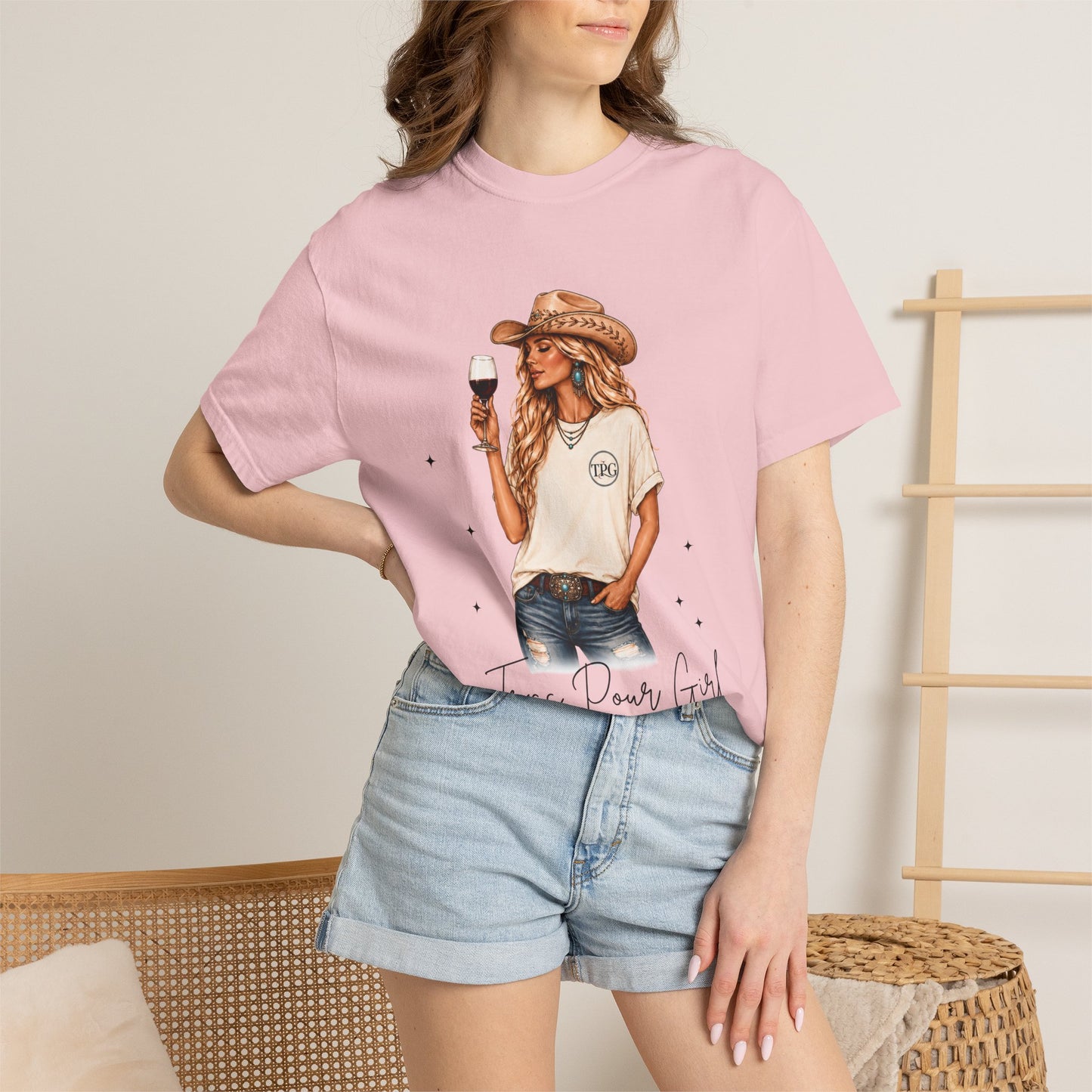 The Blonde | Texas Pour Girl Everyday Girls Tee | Western Wine Shirt Women