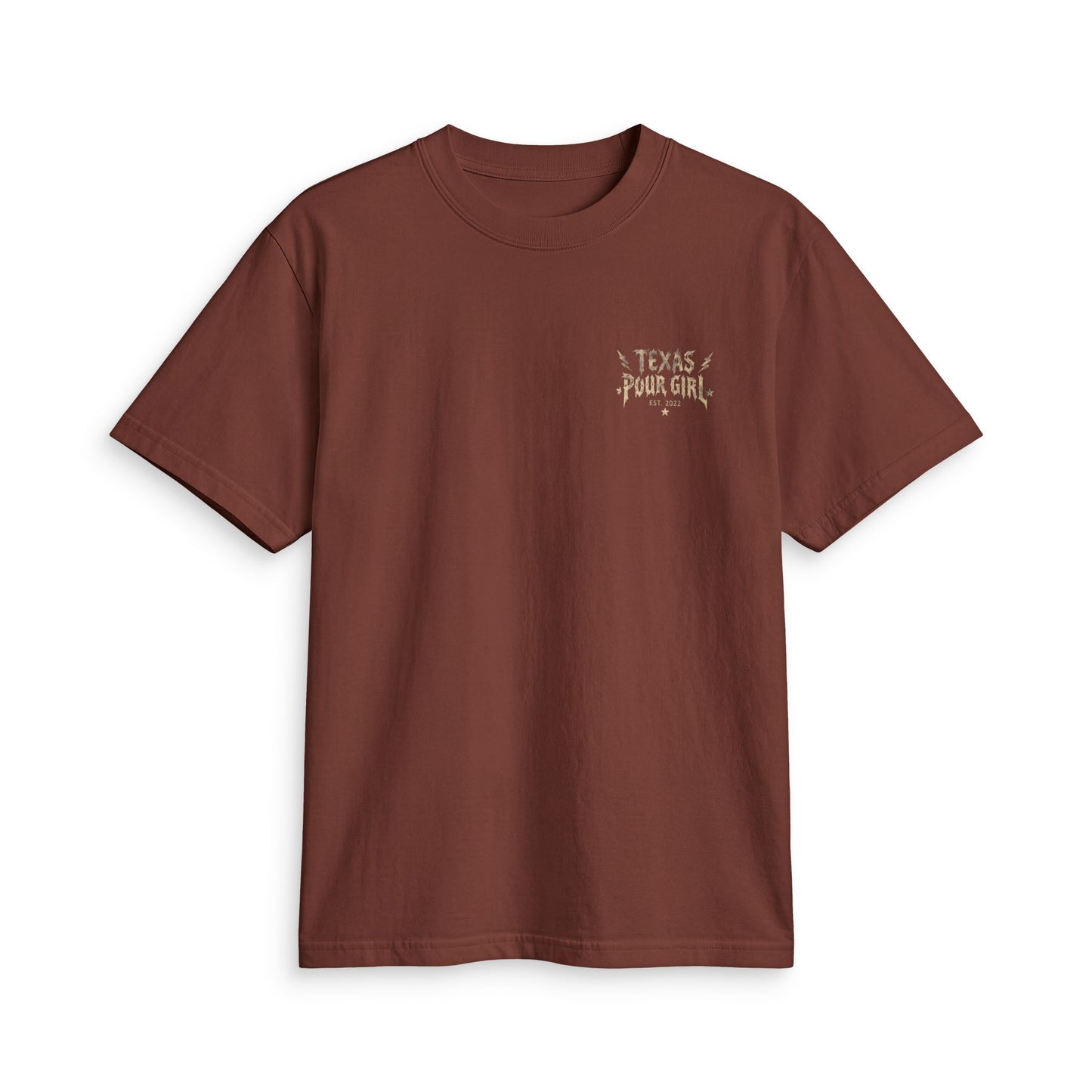 Western Skull Tee — “Texas Pour Girl” Vintage Cowgirl T-Shirt