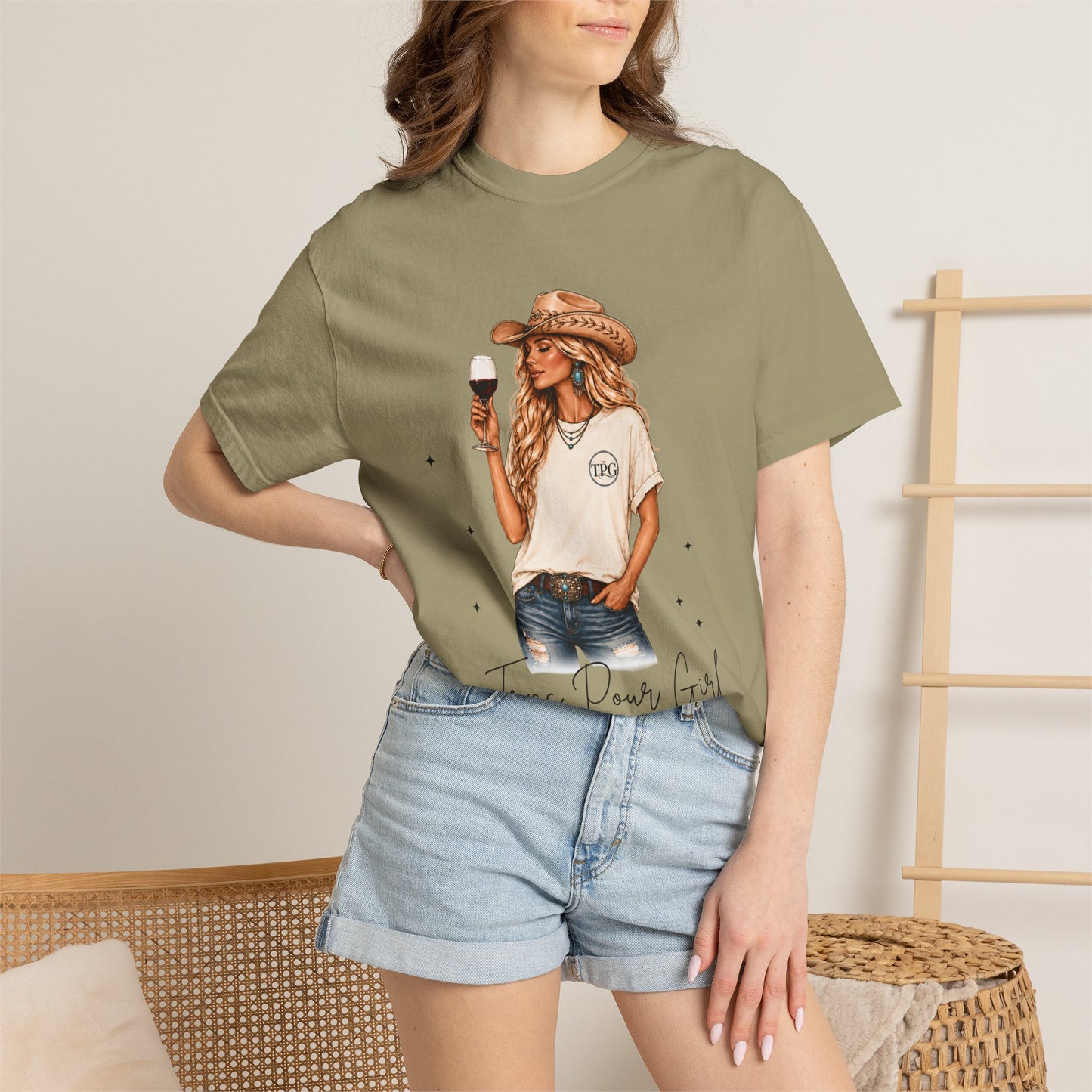 The Blonde | Texas Pour Girl Everyday Girls Tee | Western Wine Shirt Women