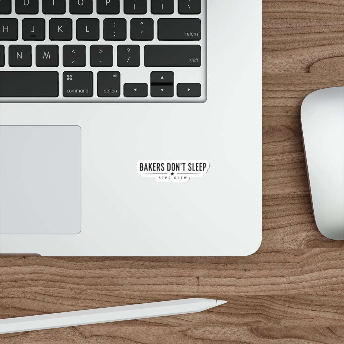 Bakers Don't Sleep Die-Cut Sticker — Vintage Baker Crew Logo for Laptops, Tumblers & Notebooks