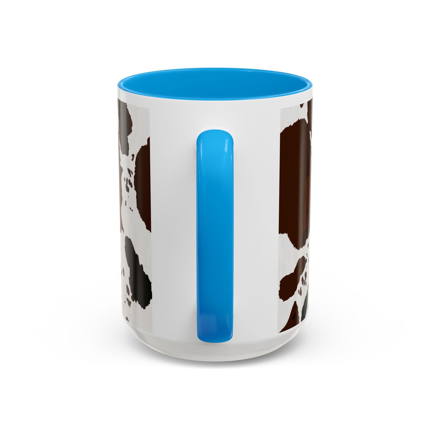 Cow Print Coffee Mug — Brown Cowhide Pattern Ceramic Mug (11oz & 15oz)