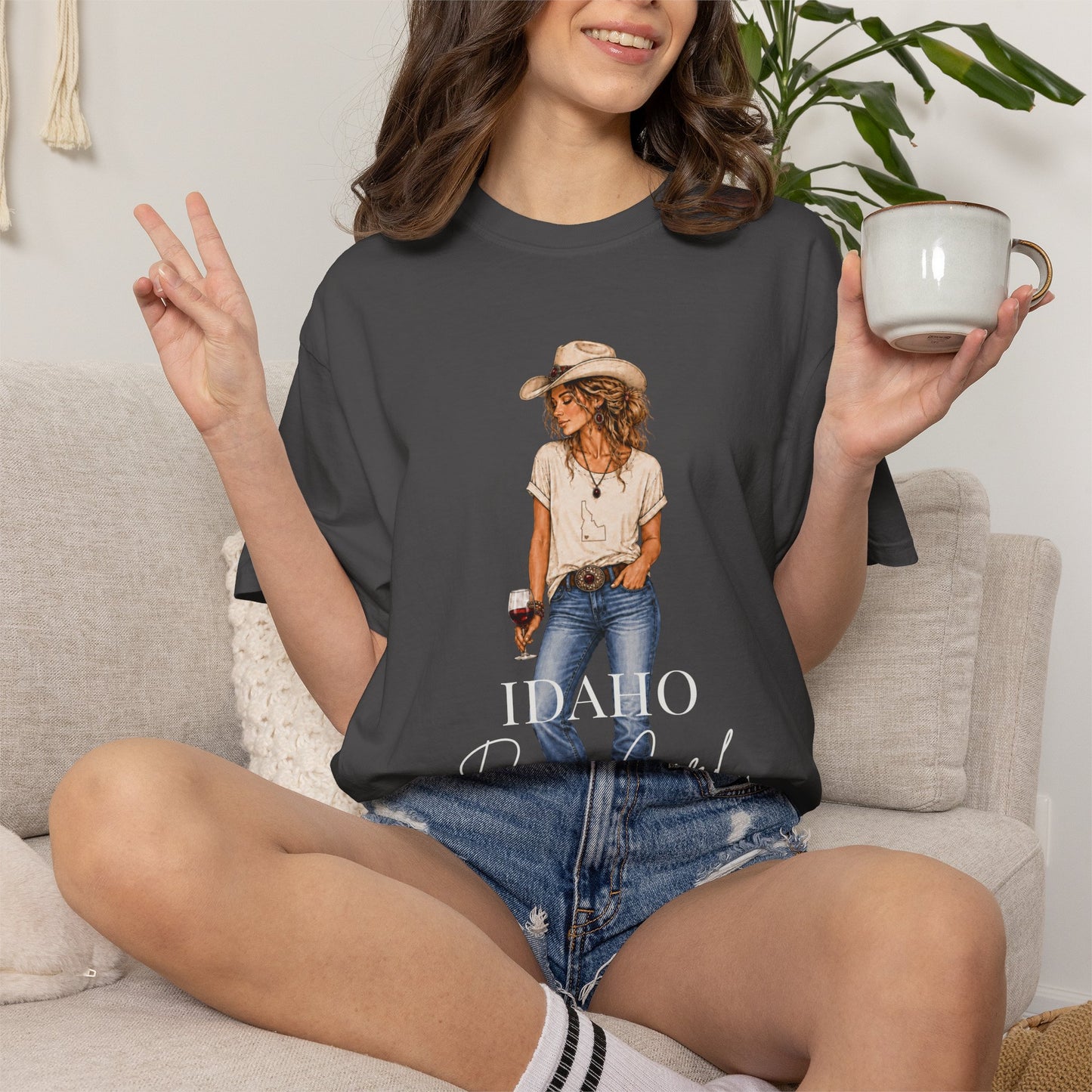 Idaho Proud Cowgirl T-Shirt — Western Women's Graphic Tee