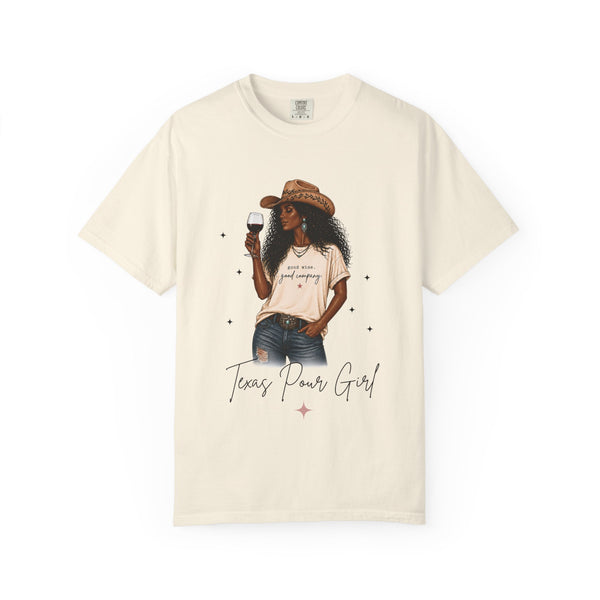 The Midnight Belle | Texas Pour Girl Everyday Girls Tee | Western Wine Shirt Women