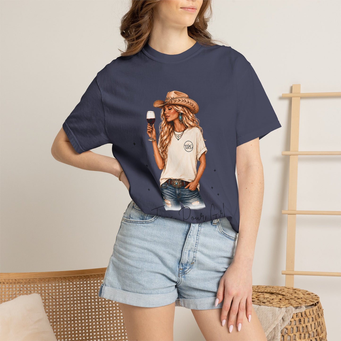 The Blonde | Texas Pour Girl Everyday Girls Tee | Western Wine Shirt Women