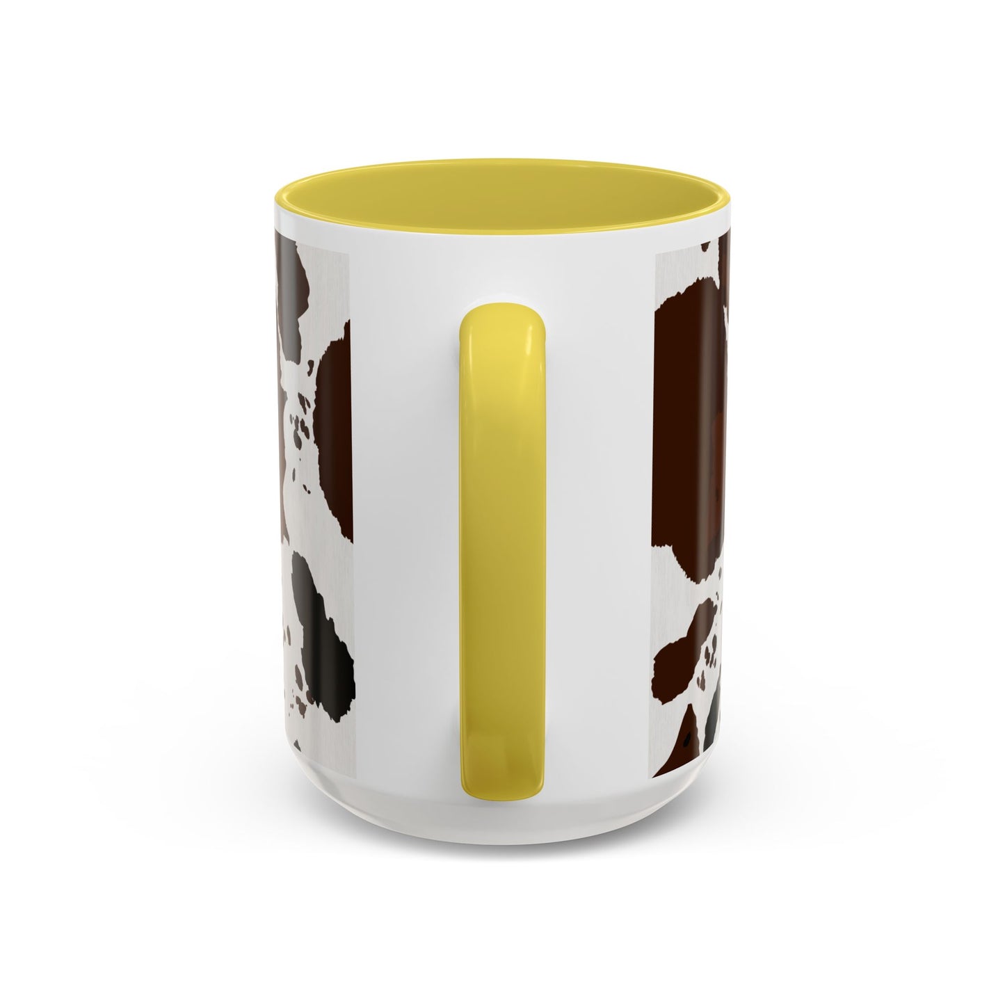 Cow Print Coffee Mug — Brown Cowhide Pattern Ceramic Mug (11oz & 15oz)