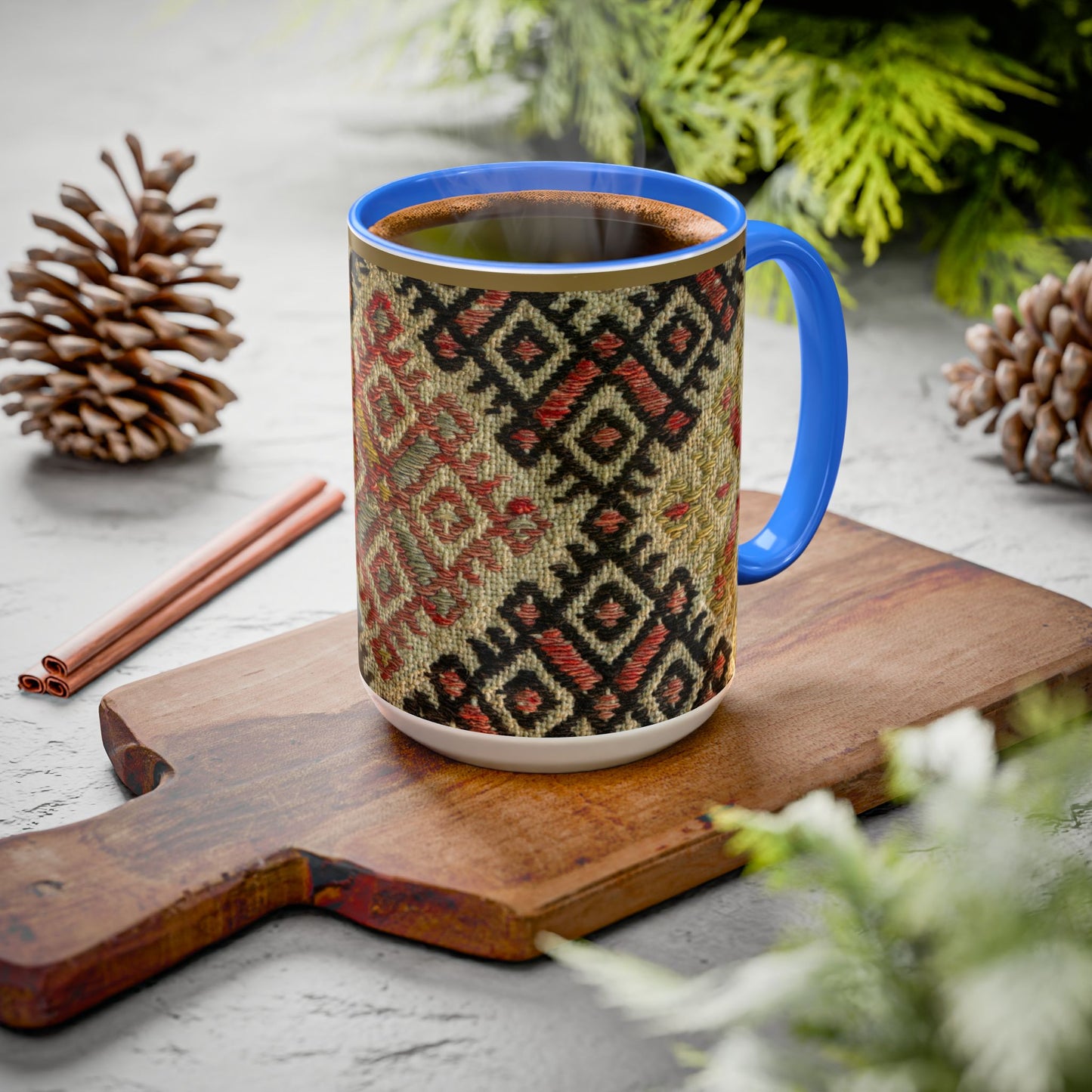 Boho Kilim Pattern Coffee Mug (11oz/15oz)