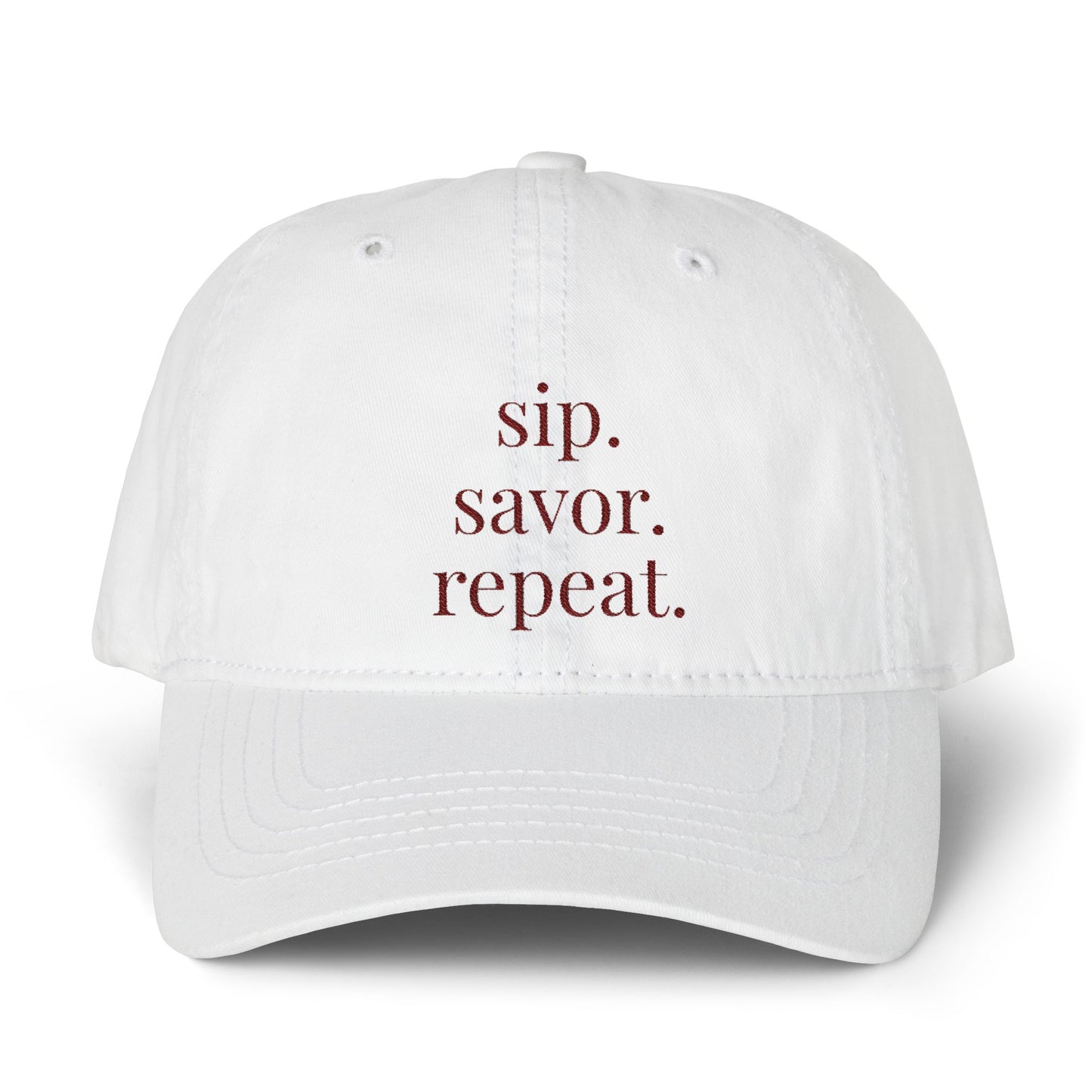 Women's Pigment-Dyed Cap with Fashion Undervisor (Embroidery)