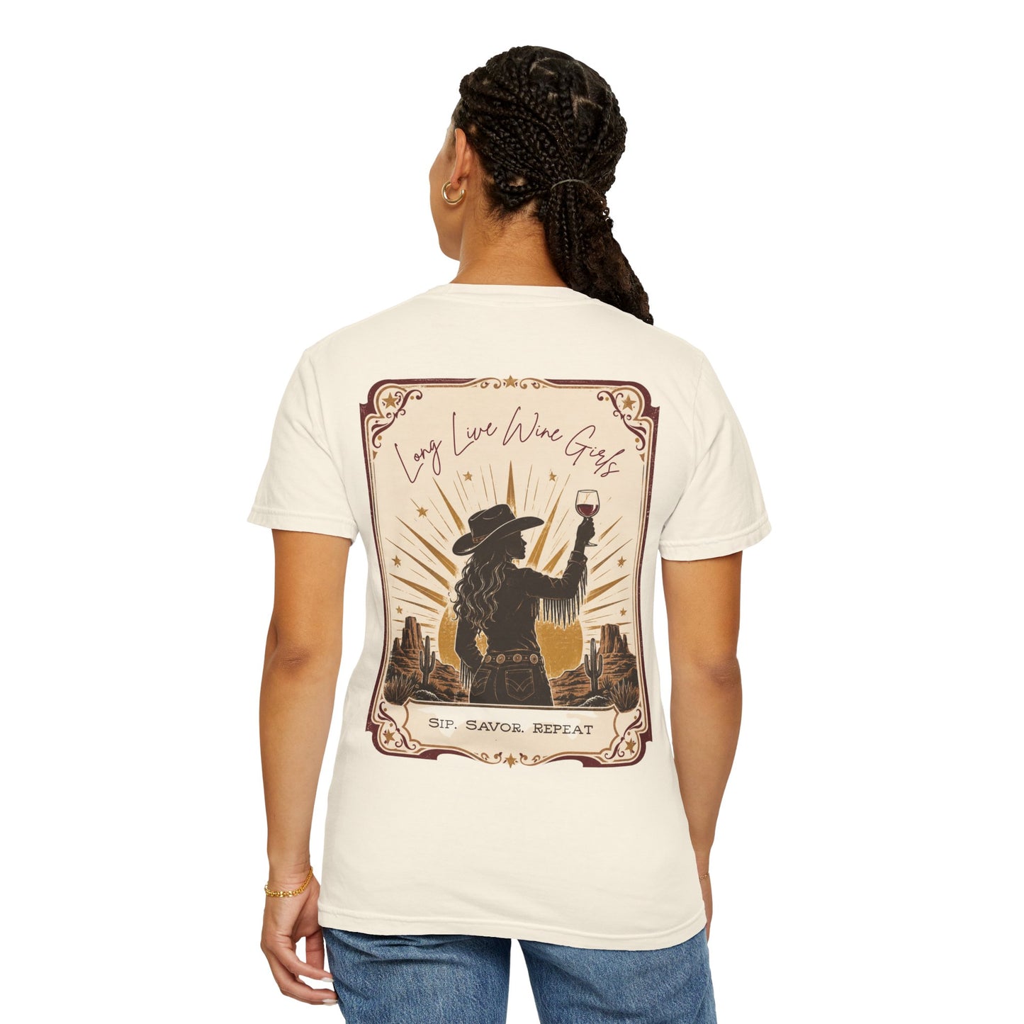 Long Live Wine Girls Shirt | Western Bachelorette Tee | Texas Cowgirl Wine Shirt