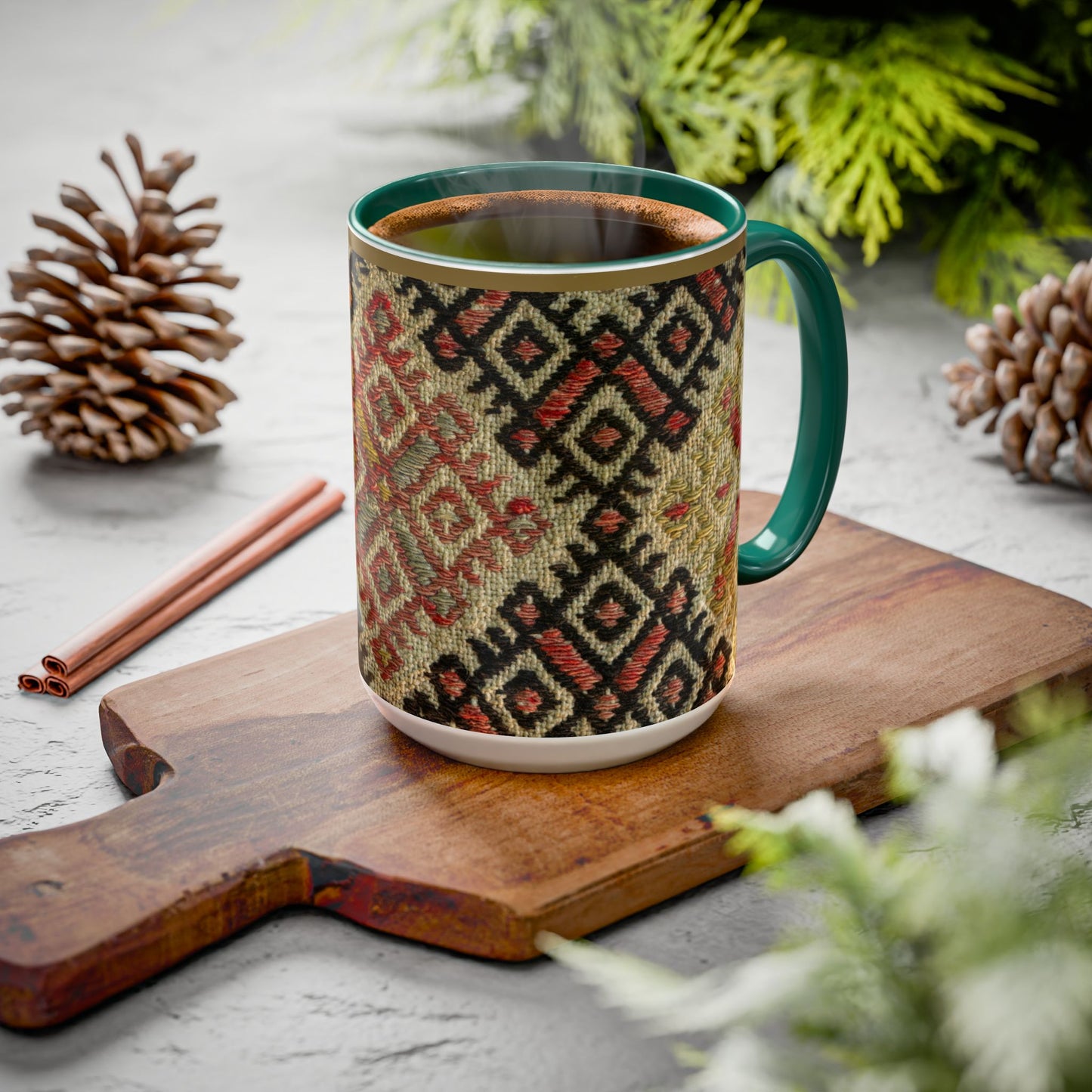 Boho Kilim Pattern Coffee Mug (11oz/15oz)