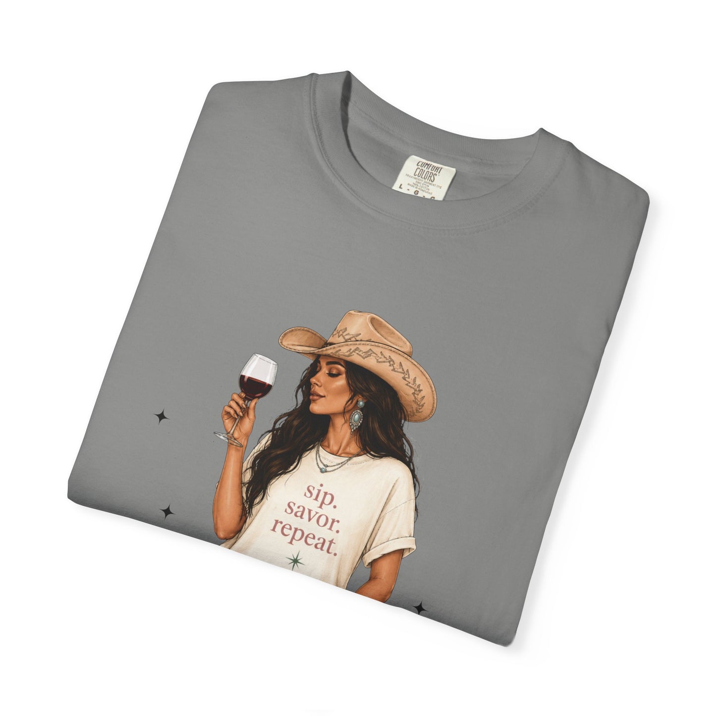 The Brunette | Texas Pour Girl Everyday Girls Tee | Western Wine Shirt Women