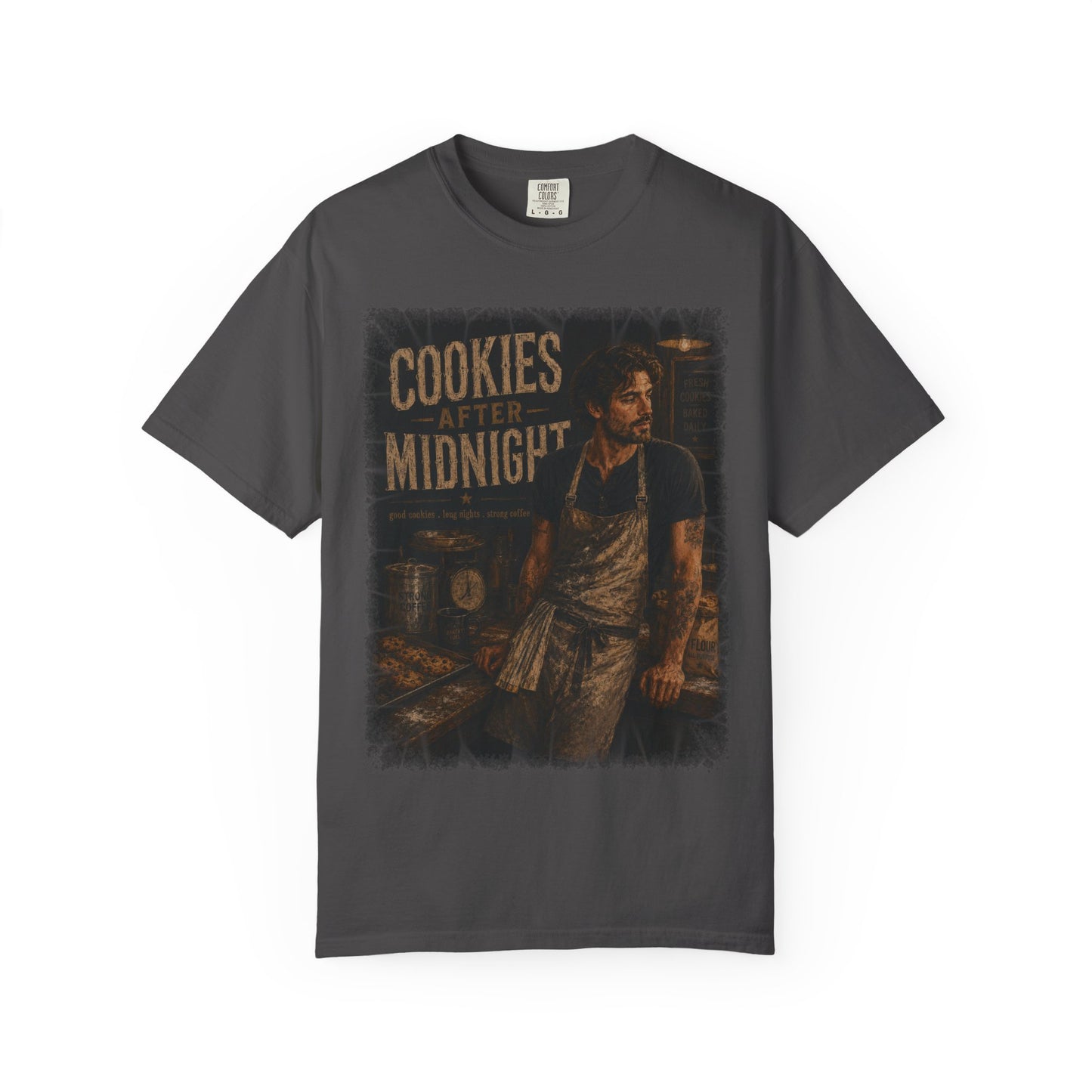 Cookies After Midnight T-Shirt — Vintage Baker Graphic Tee