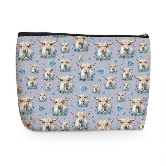 Retro Western Cow Makeup Bag Cow Print
