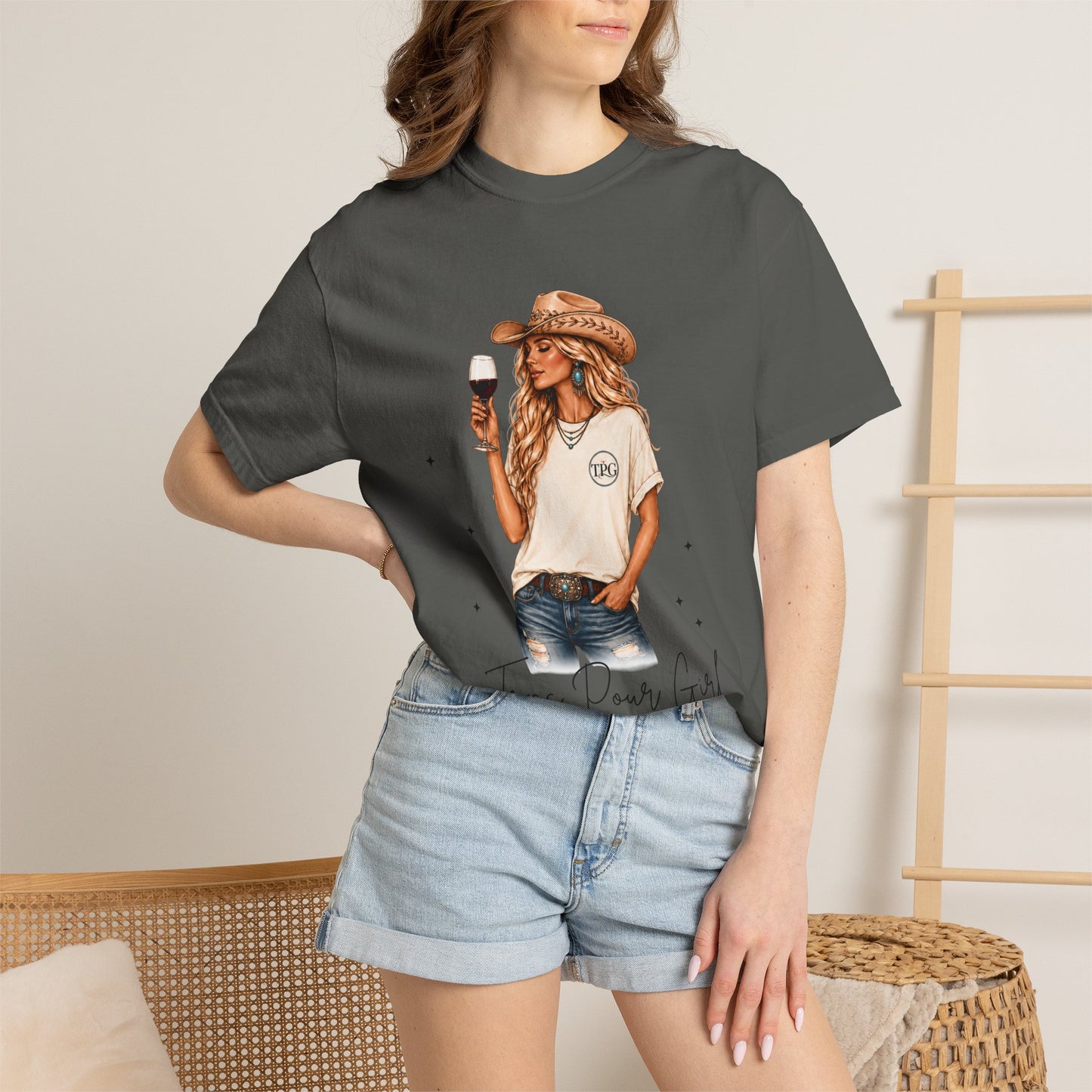 The Blonde | Texas Pour Girl Everyday Girls Tee | Western Wine Shirt Women