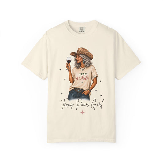 The Silver | Texas Pour Girl Everyday Girls Tee | Western Wine Shirt Women
