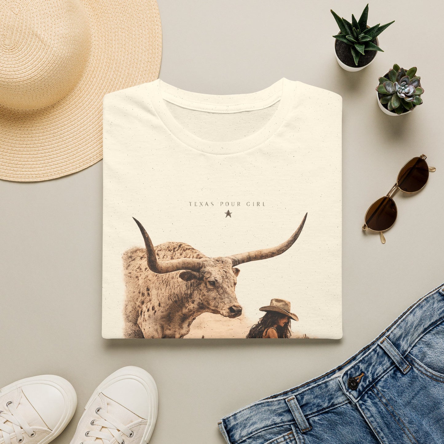 Middle of Nowhere Western T-Shirt — Vintage Longhorn & Cowgirl Graphic