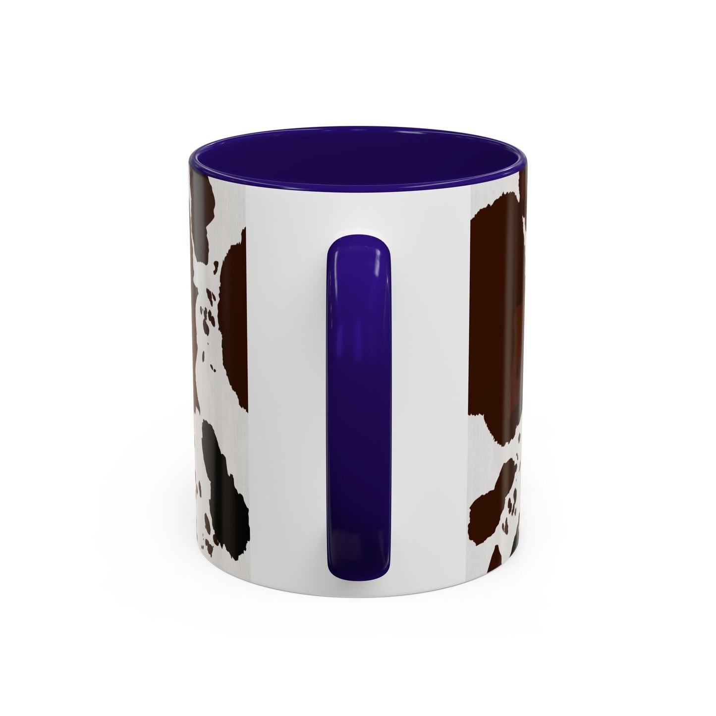 Cow Print Coffee Mug — Brown Cowhide Pattern Ceramic Mug (11oz & 15oz)