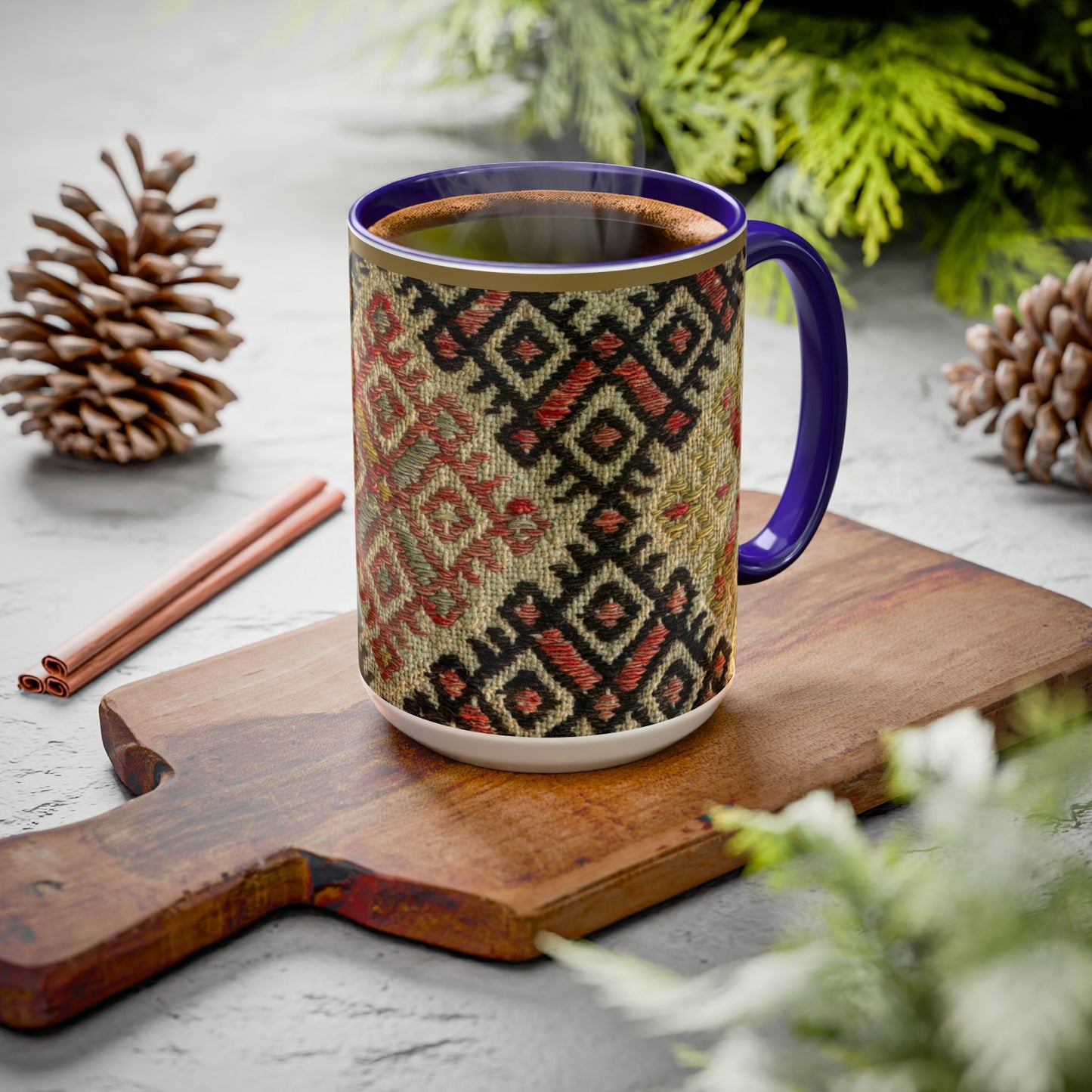 Boho Kilim Pattern Coffee Mug (11oz/15oz)