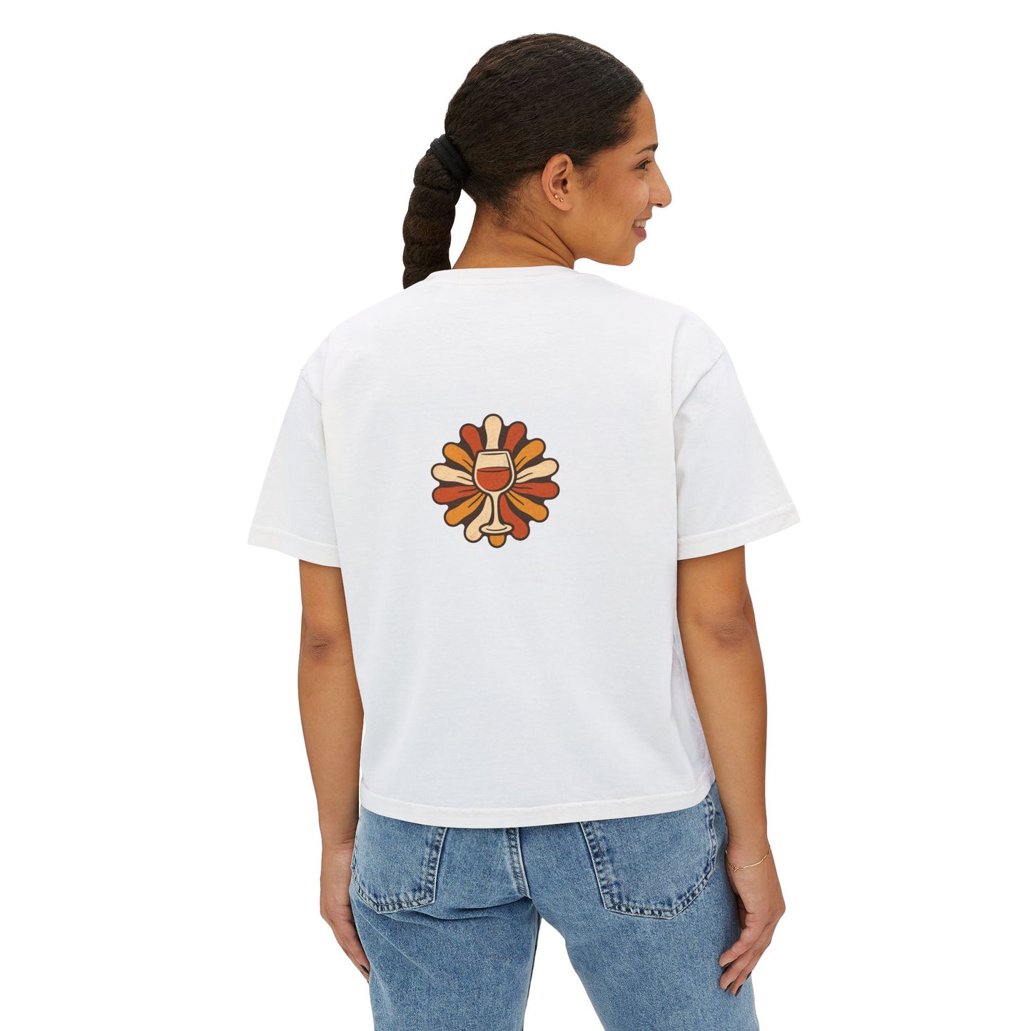 Sip Savor Repeat Boxy Tee | Retro Wine Lover Shirt | Texas Wine Country Tee