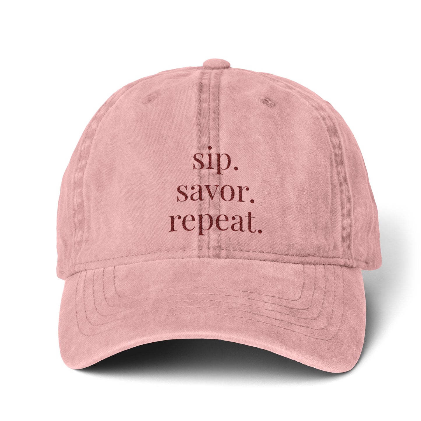 Women's Pigment-Dyed Cap with Fashion Undervisor (Embroidery)