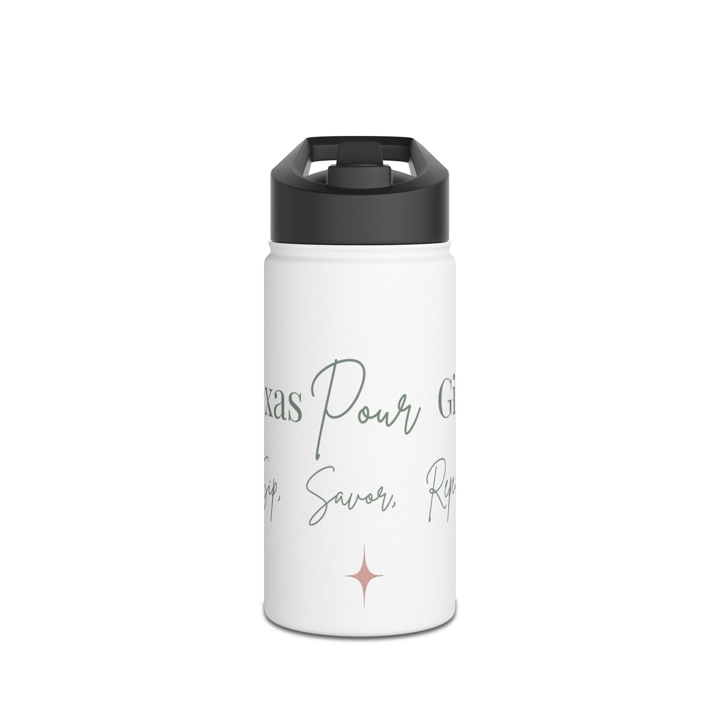 White Stainless Water Bottle — Texas Pour Girl