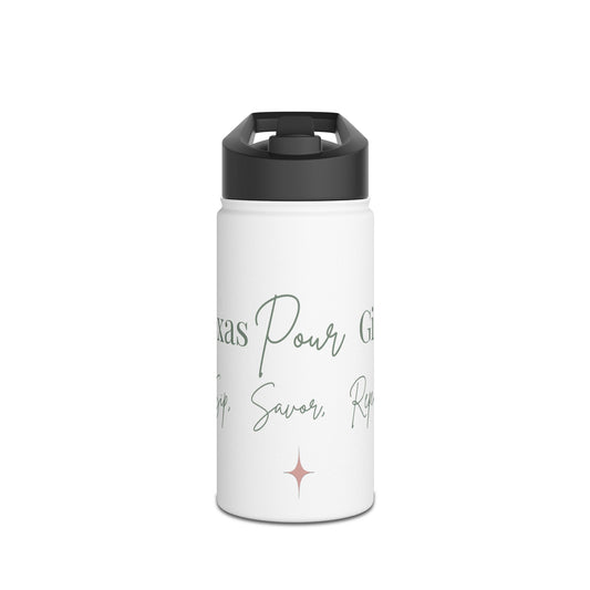 White Stainless Water Bottle — Texas Pour Girl