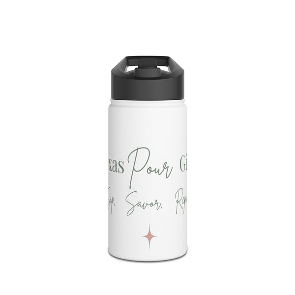 White Stainless Water Bottle — Texas Pour Girl