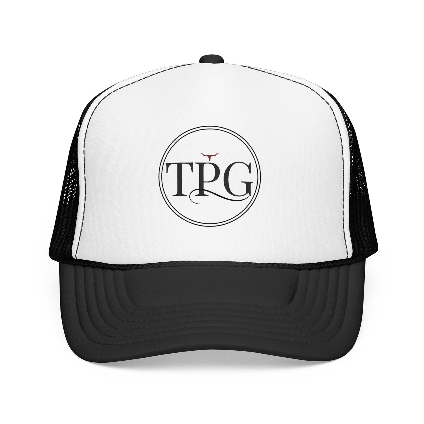 TPG Logo Trucker Hat — Vintage TPG Emblem Foam Cap