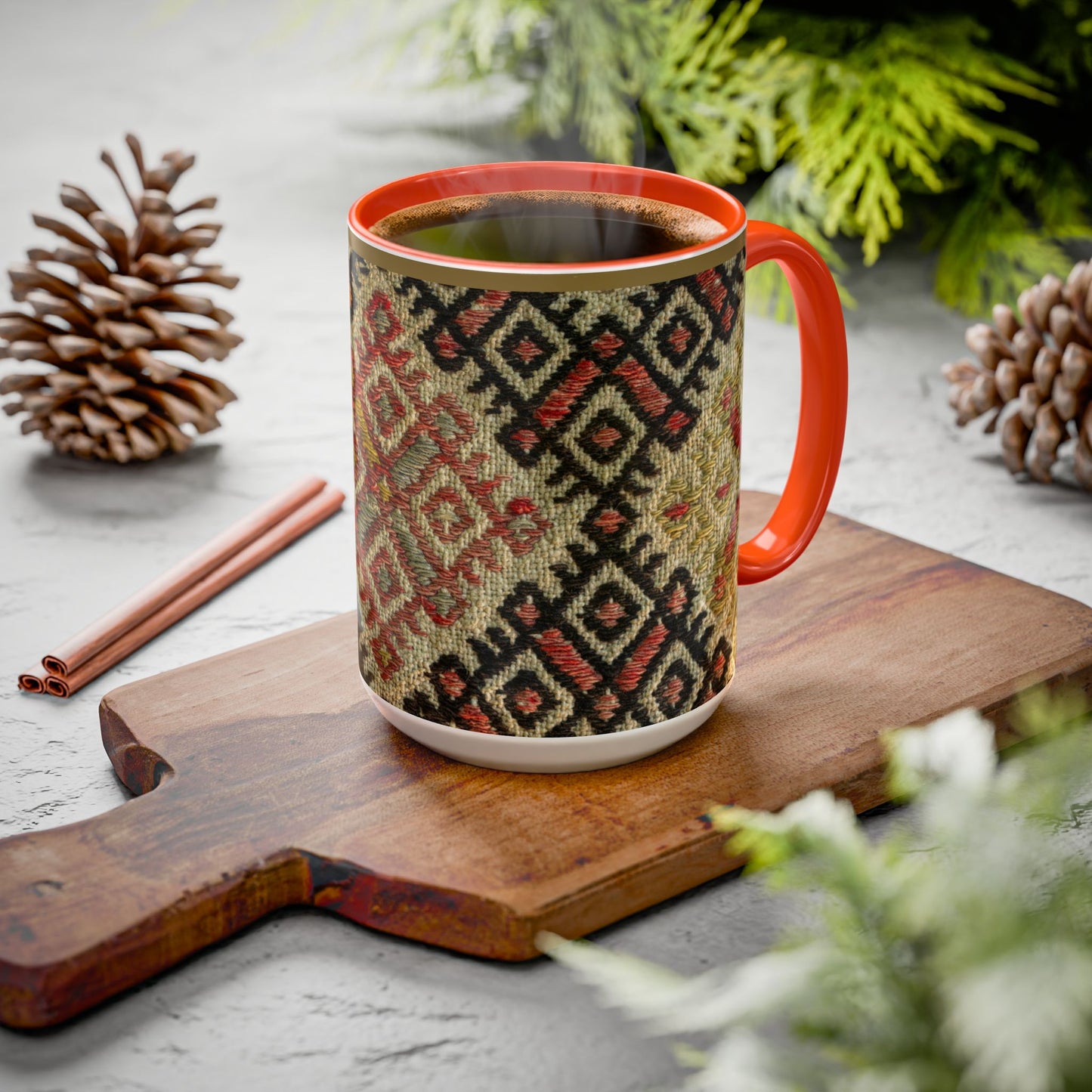 Boho Kilim Pattern Coffee Mug (11oz/15oz)