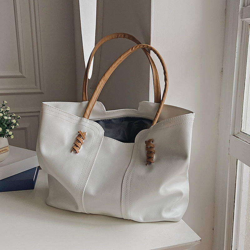 Western Style PU Tote Bag | Chic Everyday Commuter Bag | Texas Wine Country Shoulder Bag