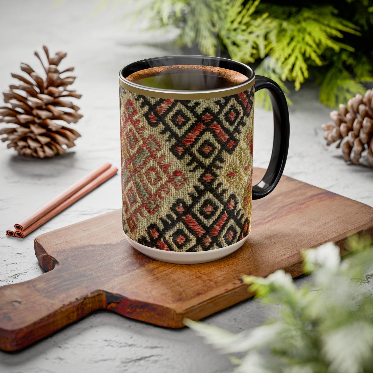 Boho Kilim Pattern Coffee Mug (11oz/15oz)