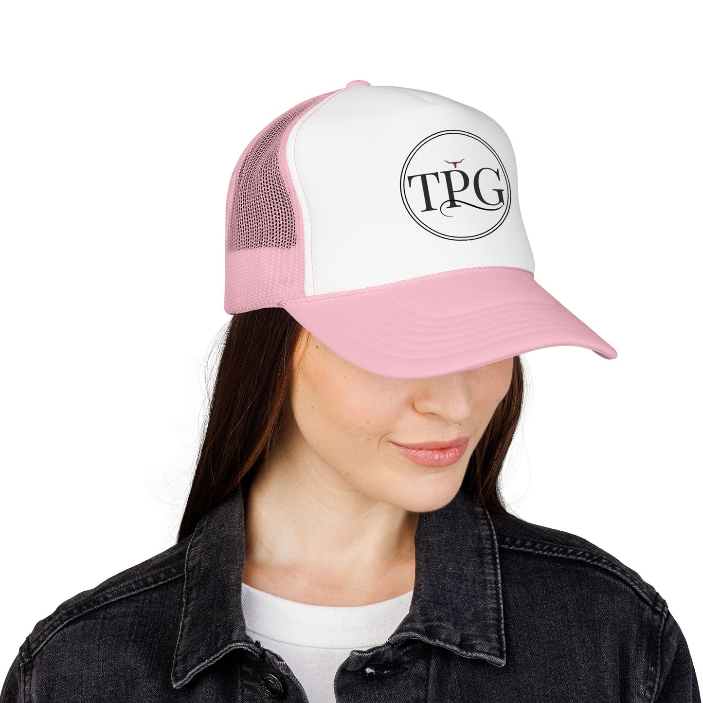 TPG Logo Trucker Hat — Vintage TPG Emblem Foam Cap
