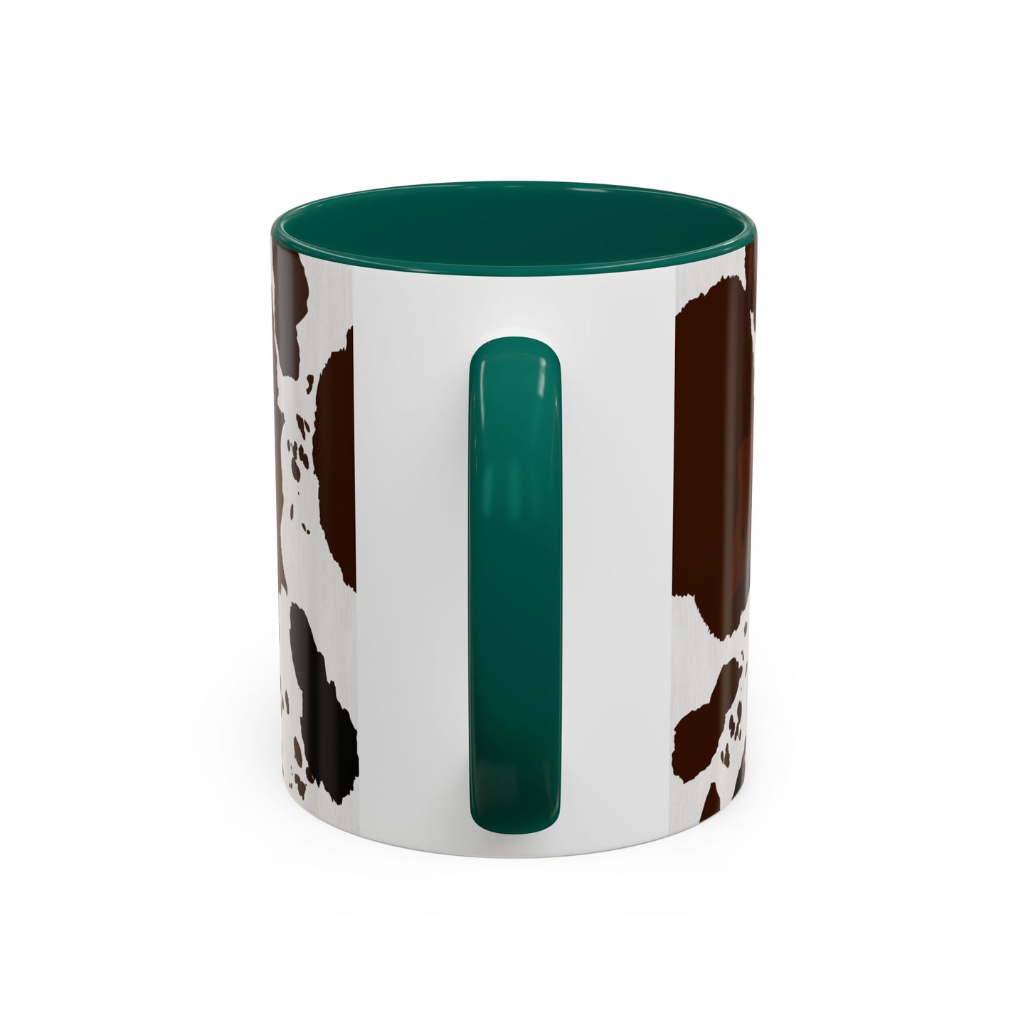 Cow Print Coffee Mug — Brown Cowhide Pattern Ceramic Mug (11oz & 15oz)