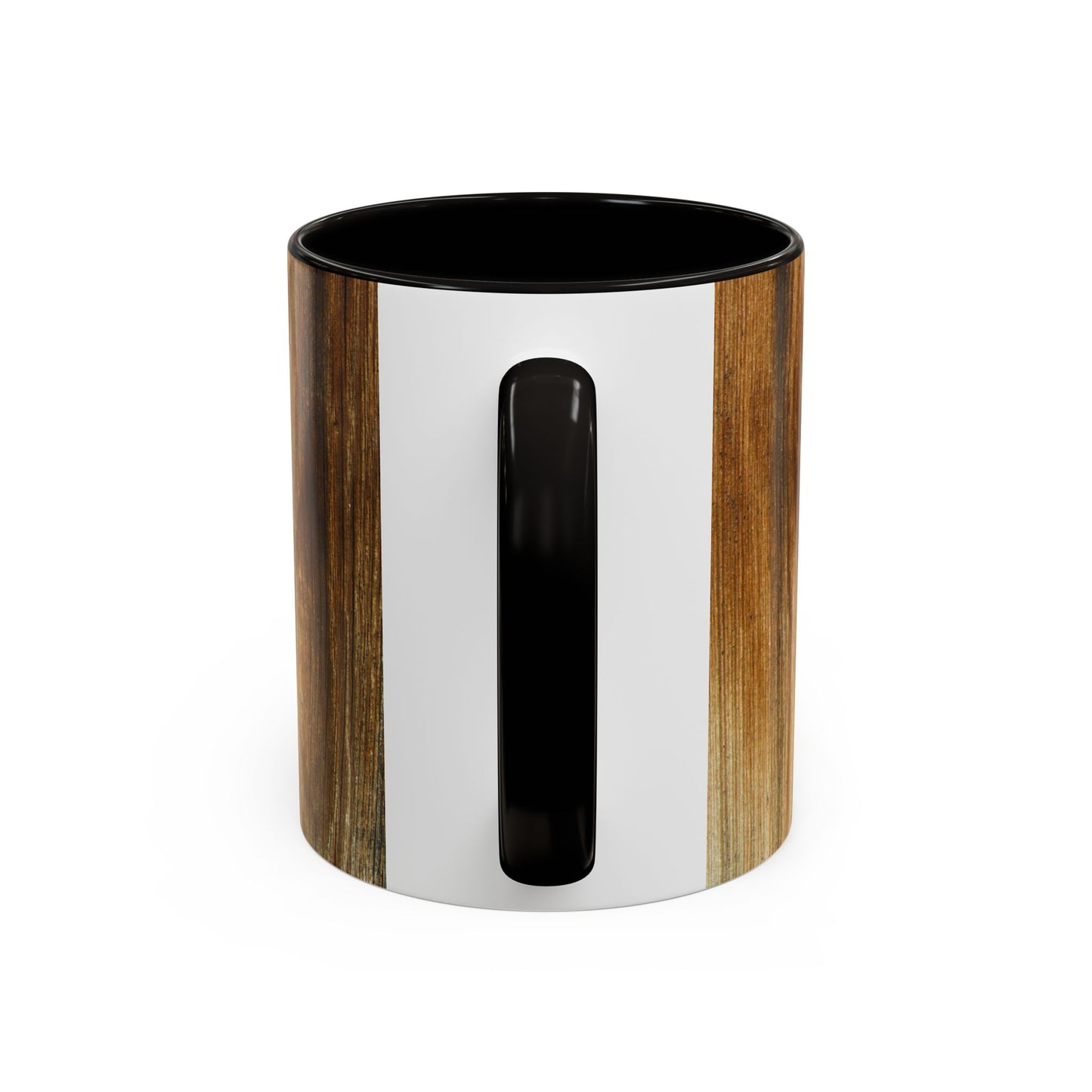 Rustic Wood Grain Coffee Mug — Cozy Cabin 11oz & 15oz (Room for Cream)