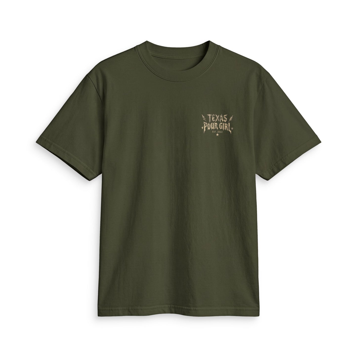 Western Skull Tee — “Texas Pour Girl” Vintage Cowgirl T-Shirt