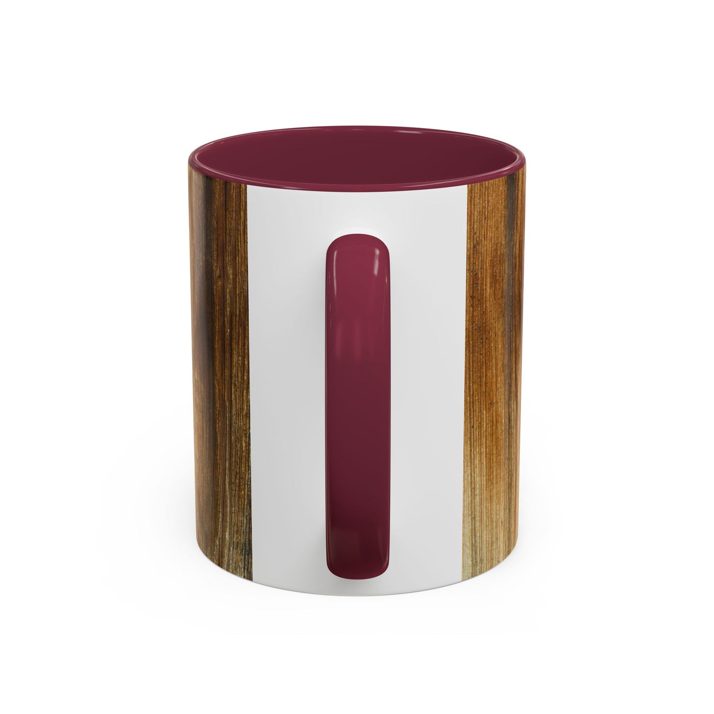 Rustic Wood Grain Coffee Mug — Cozy Cabin 11oz & 15oz (Room for Cream)