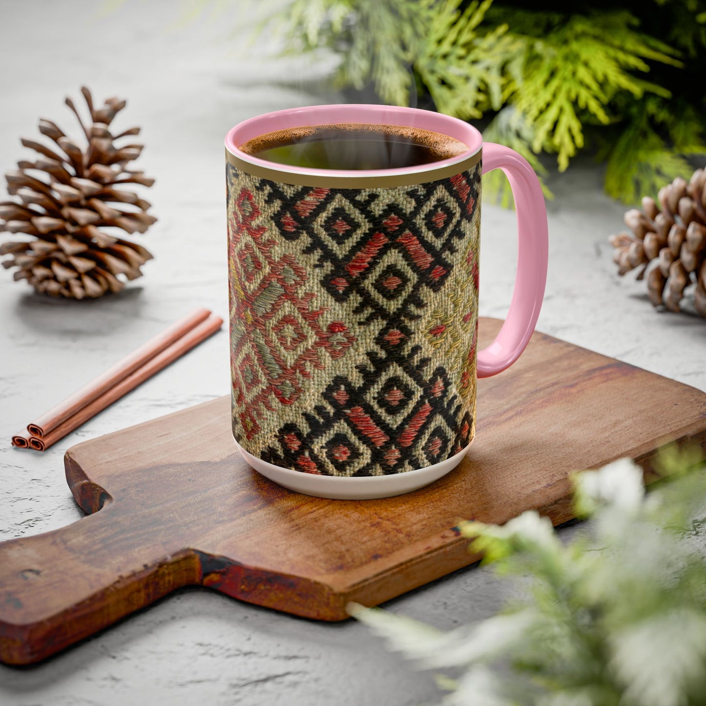 Boho Kilim Pattern Coffee Mug (11oz/15oz)