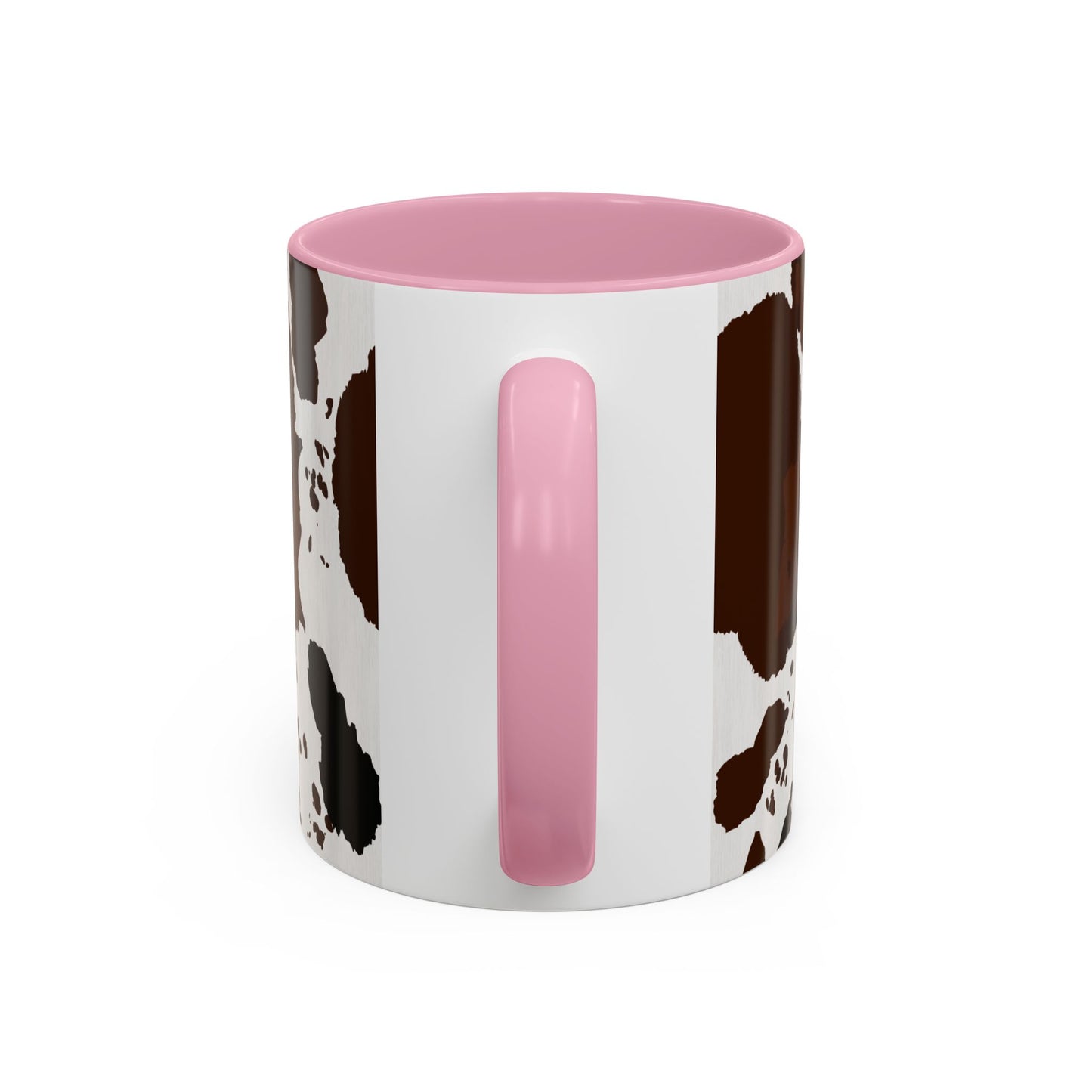 Cow Print Coffee Mug — Brown Cowhide Pattern Ceramic Mug (11oz & 15oz)