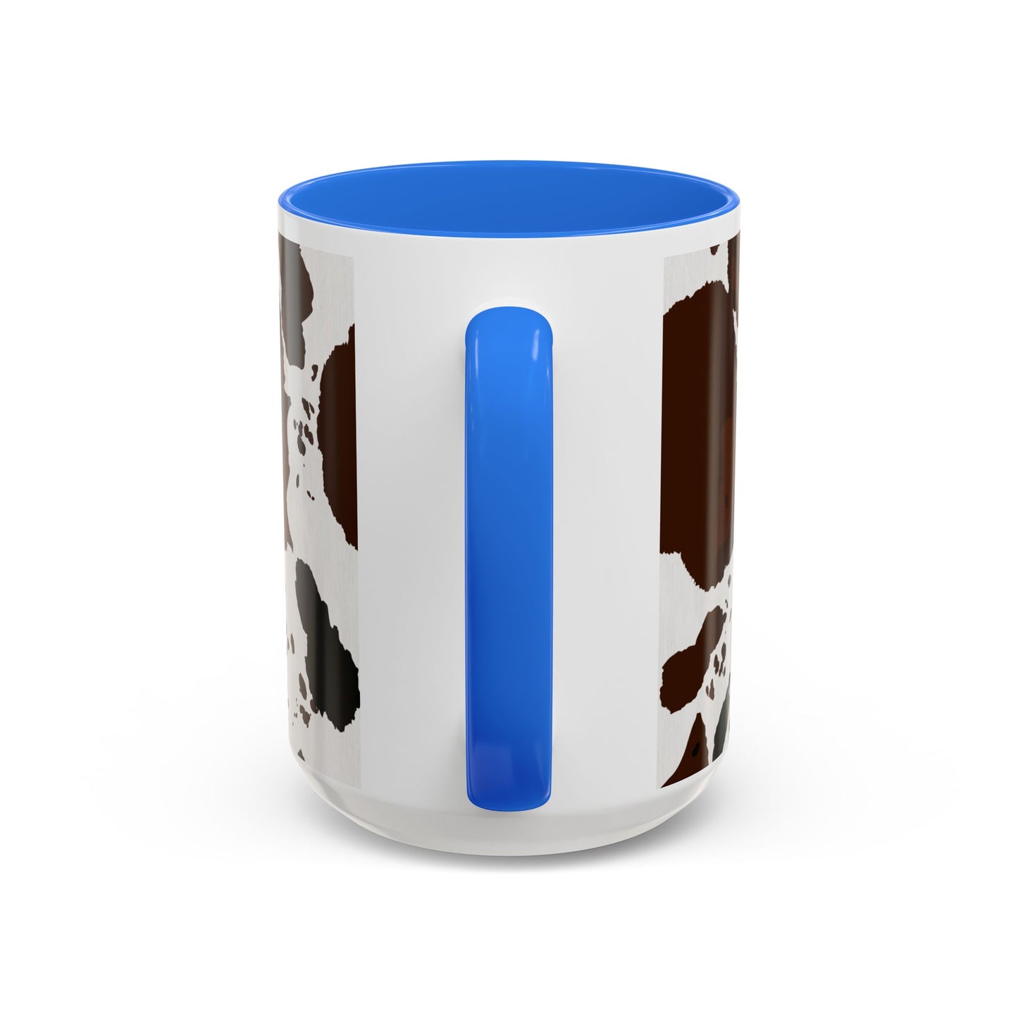 Cow Print Coffee Mug — Brown Cowhide Pattern Ceramic Mug (11oz & 15oz)