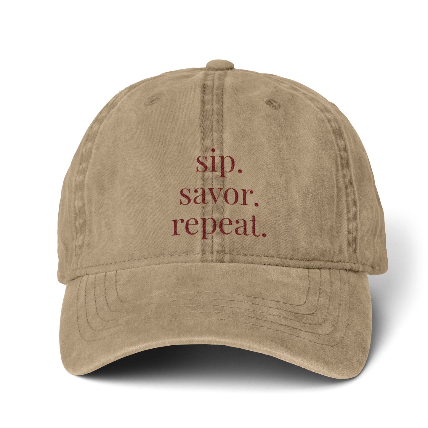 Women's Pigment-Dyed Cap with Fashion Undervisor (Embroidery)