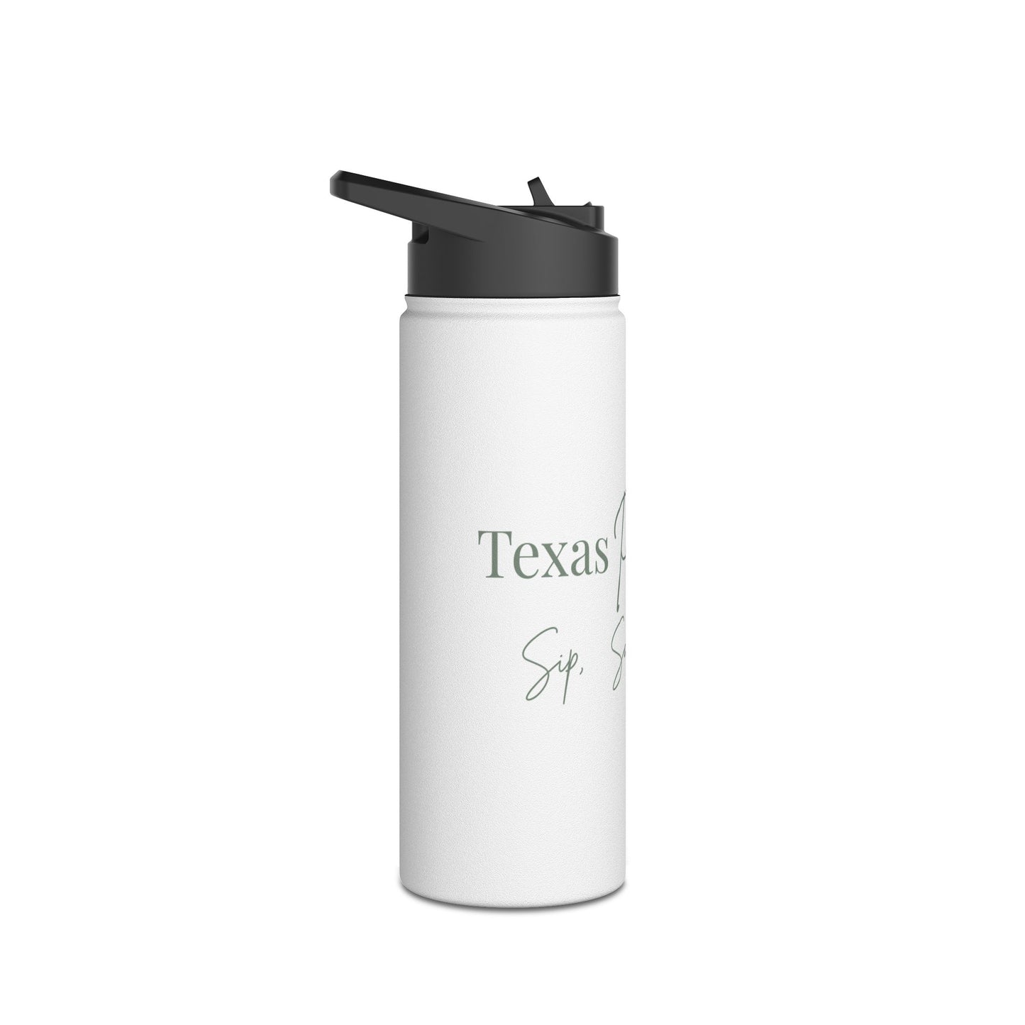 White Stainless Water Bottle — Texas Pour Girl