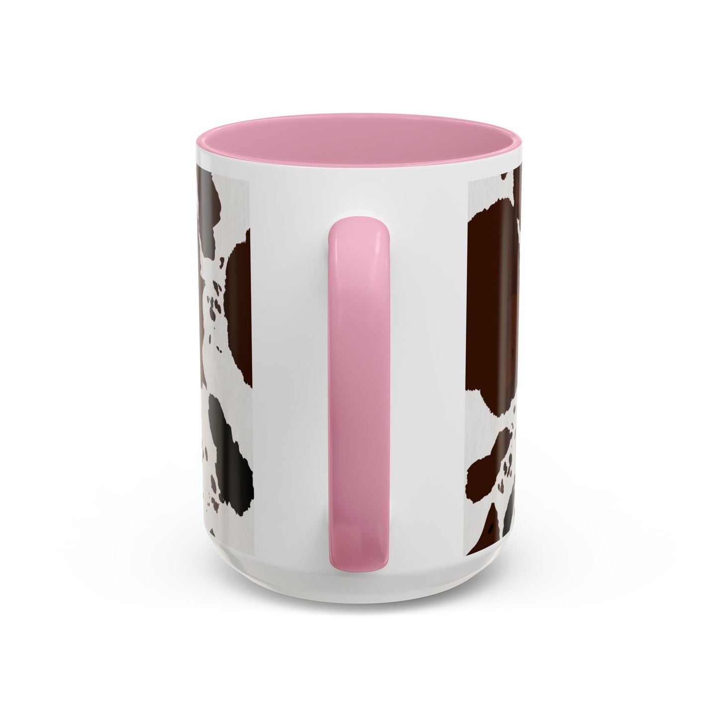 Cow Print Coffee Mug — Brown Cowhide Pattern Ceramic Mug (11oz & 15oz)