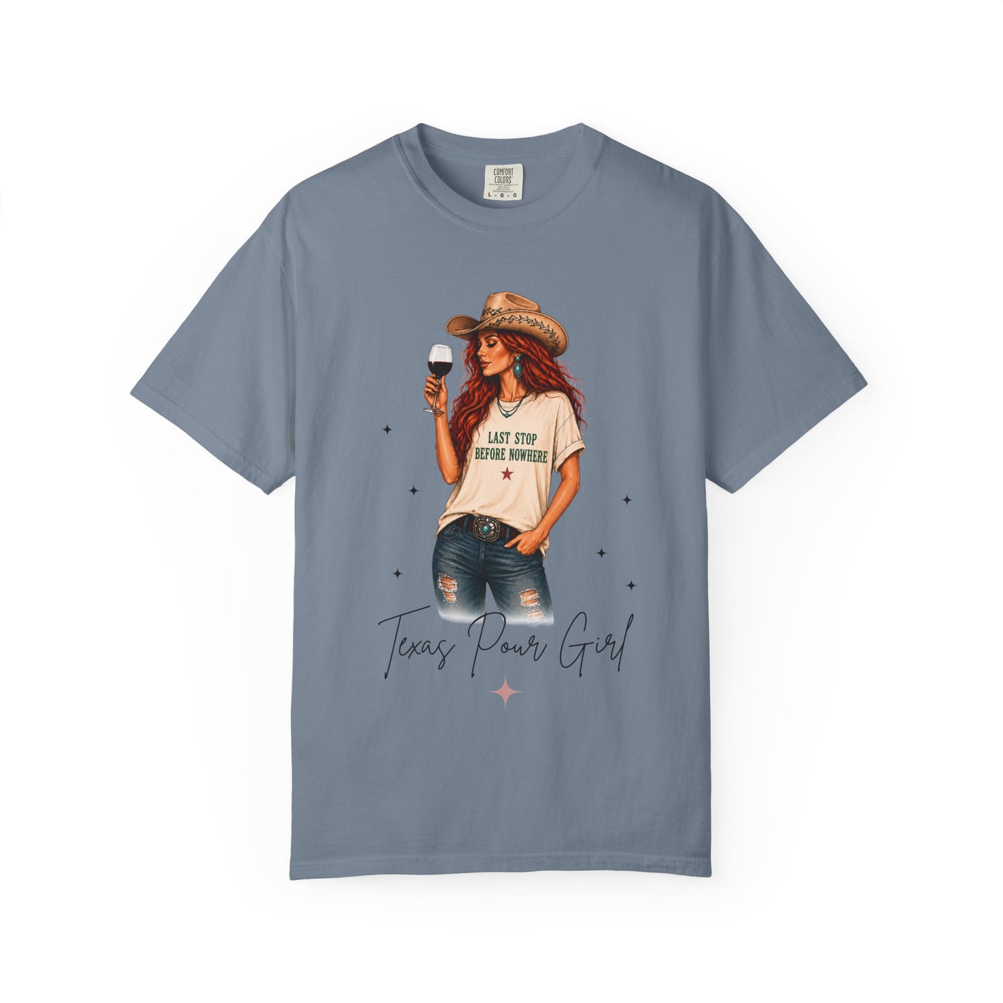The Redhead | Texas Pour Girl Everyday Girls Tee | Western Wine Shirt Women
