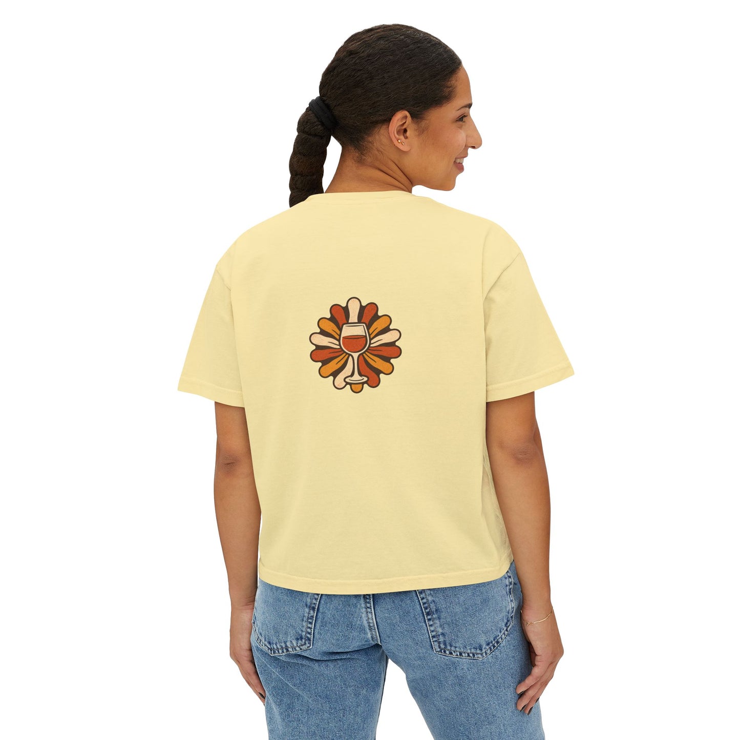 Sip Savor Repeat Boxy Tee | Retro Wine Lover Shirt | Texas Wine Country Tee
