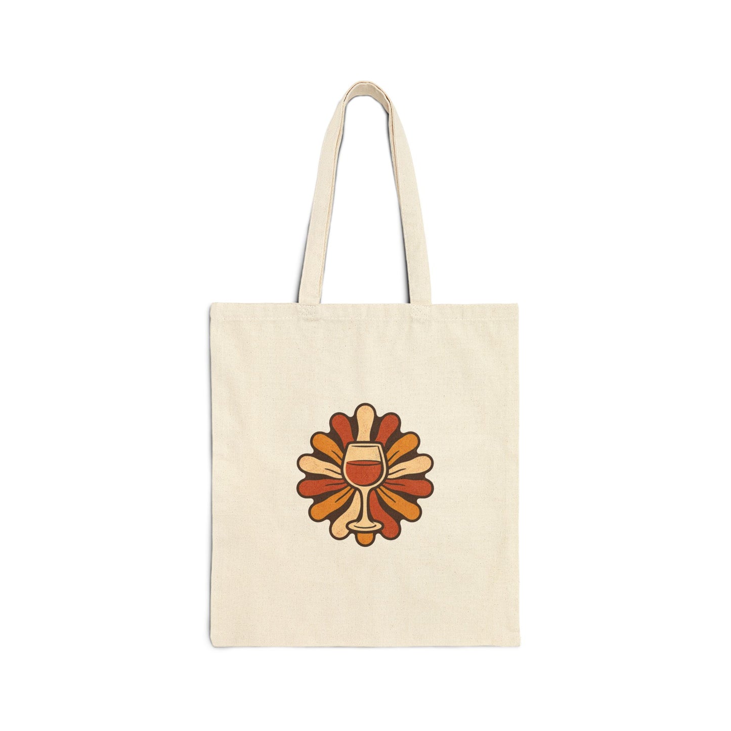Tote Bag — "Sip. Savor. Repeat." Retro Wine Canvas Tote