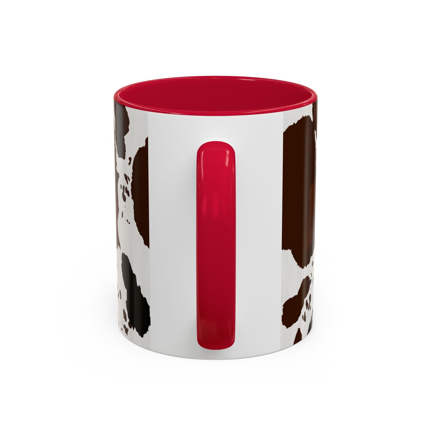 Cow Print Coffee Mug — Brown Cowhide Pattern Ceramic Mug (11oz & 15oz)