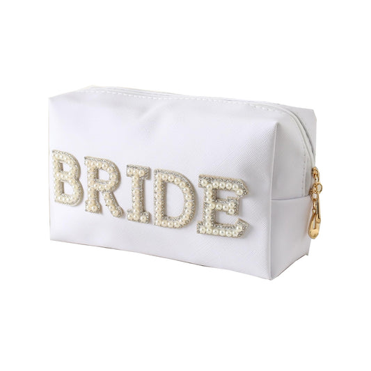 A chic, compact makeup bag designed to keep every bride’s essentials perfectly in place.