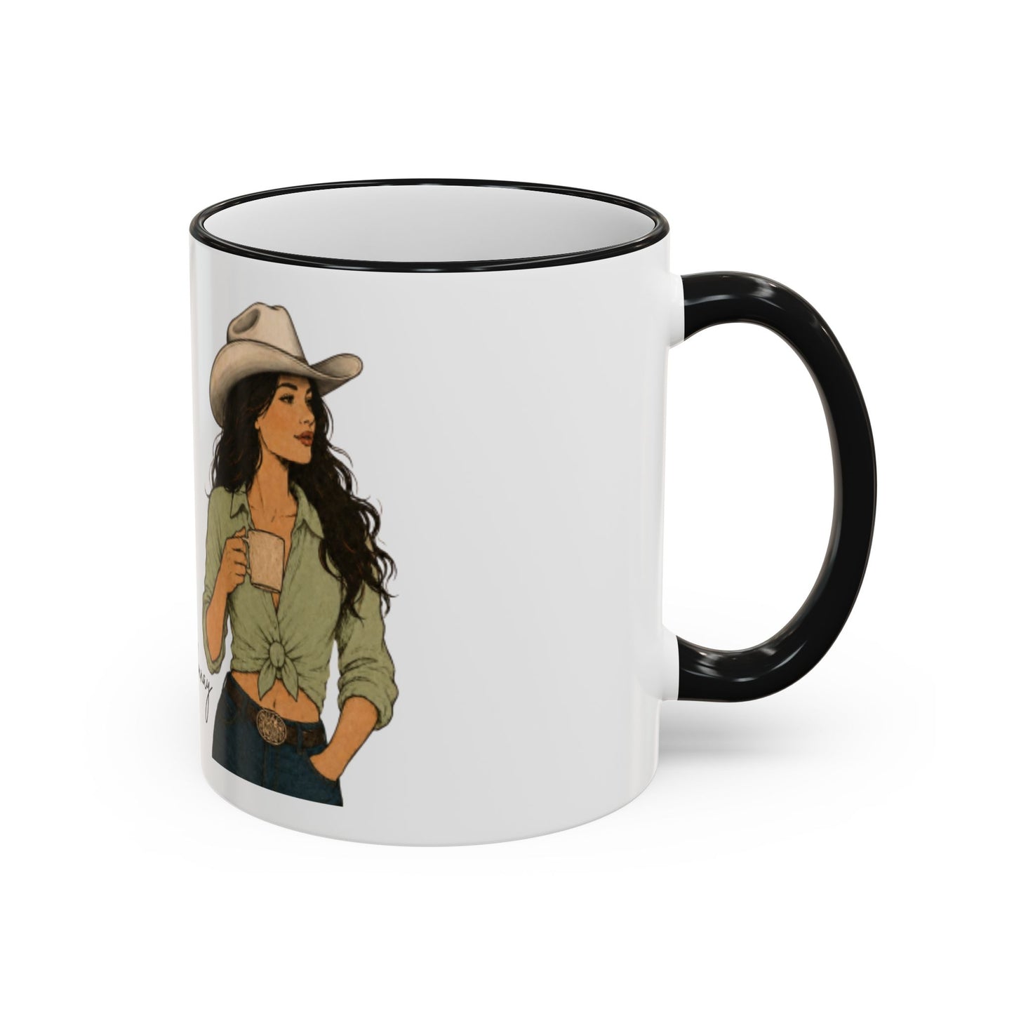 Cowgirl Coffee Mug | Shhh: This might be Chardonnay | Accent Mug