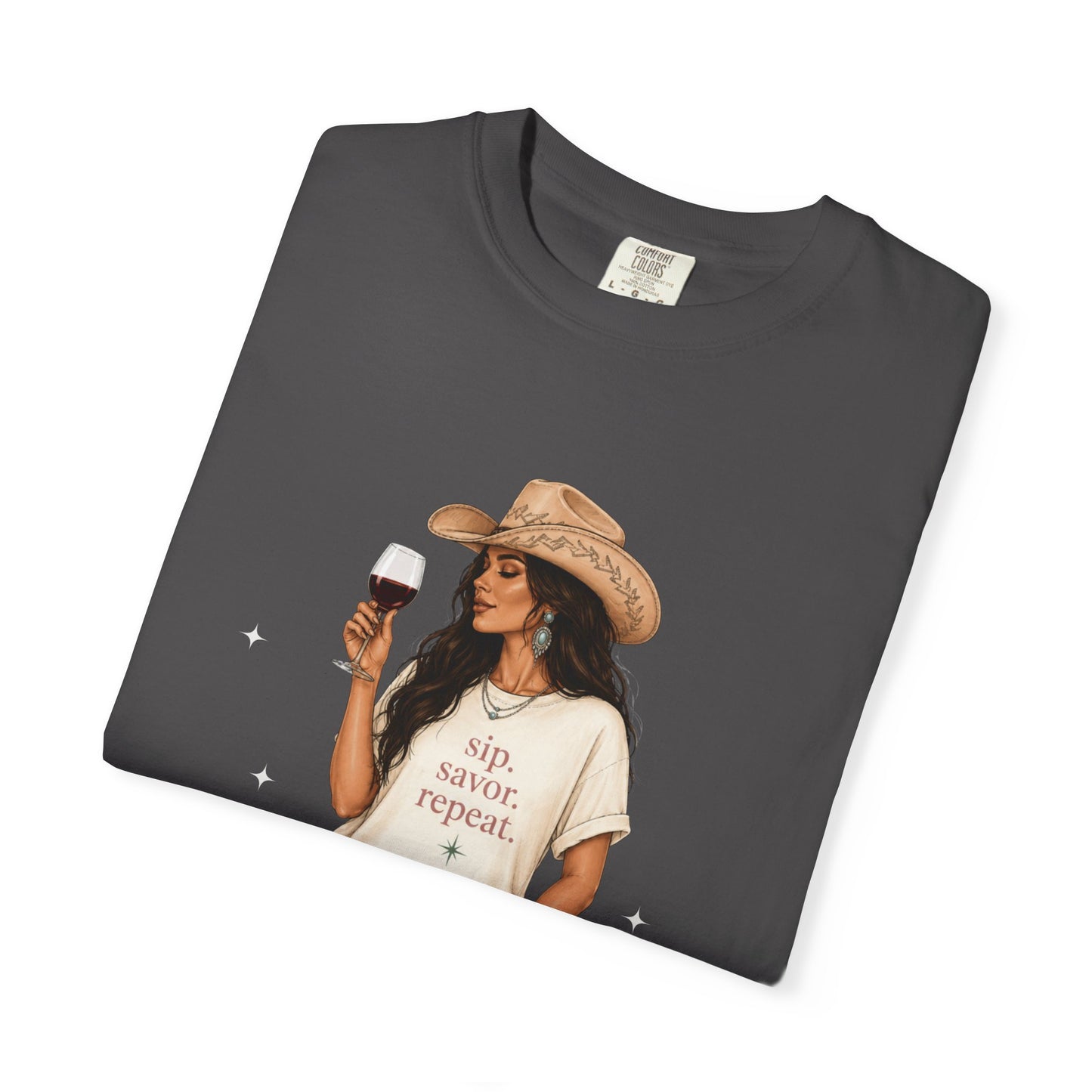 The Brunette | Texas Pour Girl Everyday Girls Tee | Western Wine Shirt Women