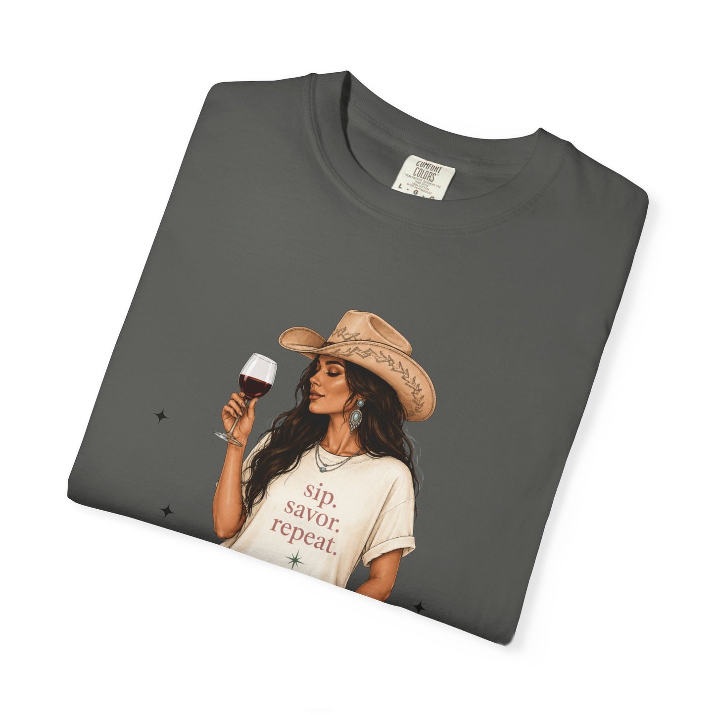 The Brunette | Texas Pour Girl Everyday Girls Tee | Western Wine Shirt Women